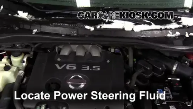 2007 Nissan Quest 3.5L V6 Líquido de dirección asistida Controlar nivel de líquido